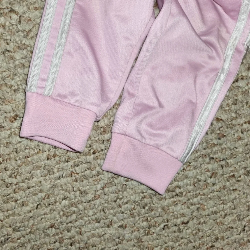 Adidas Girl's Track Top And Bottom Set Size 5